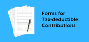 Forms for Tax-deductible contributions