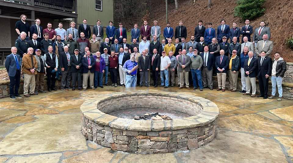 Homecoming 2023 around the fire pit
